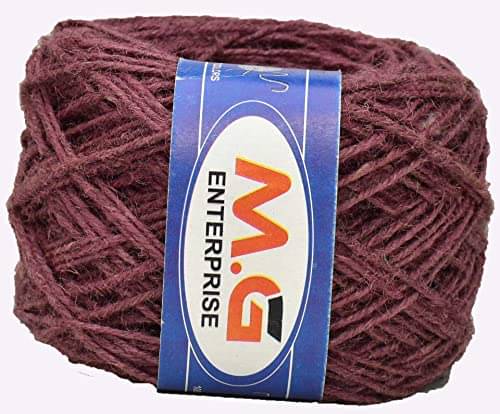    			M.G ENTERPRISE 3 Ply/Twisted Macrame Jute Cord/Dori Thread Salmon 200 mtr for Macrame DIY, Craft Work,Plant Hanger Ropes etc- Art-DJC