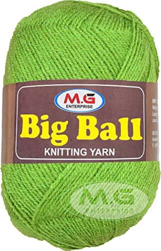     			M.G ENTERPRISE Bigball Mouse Grey 200 GMS Wool Ball Hand Knitting Wool/Art Craft Soft Fingering Crochet Hook Yarn, Needle Knitting Yarn Thread Dyed- Art-AJE