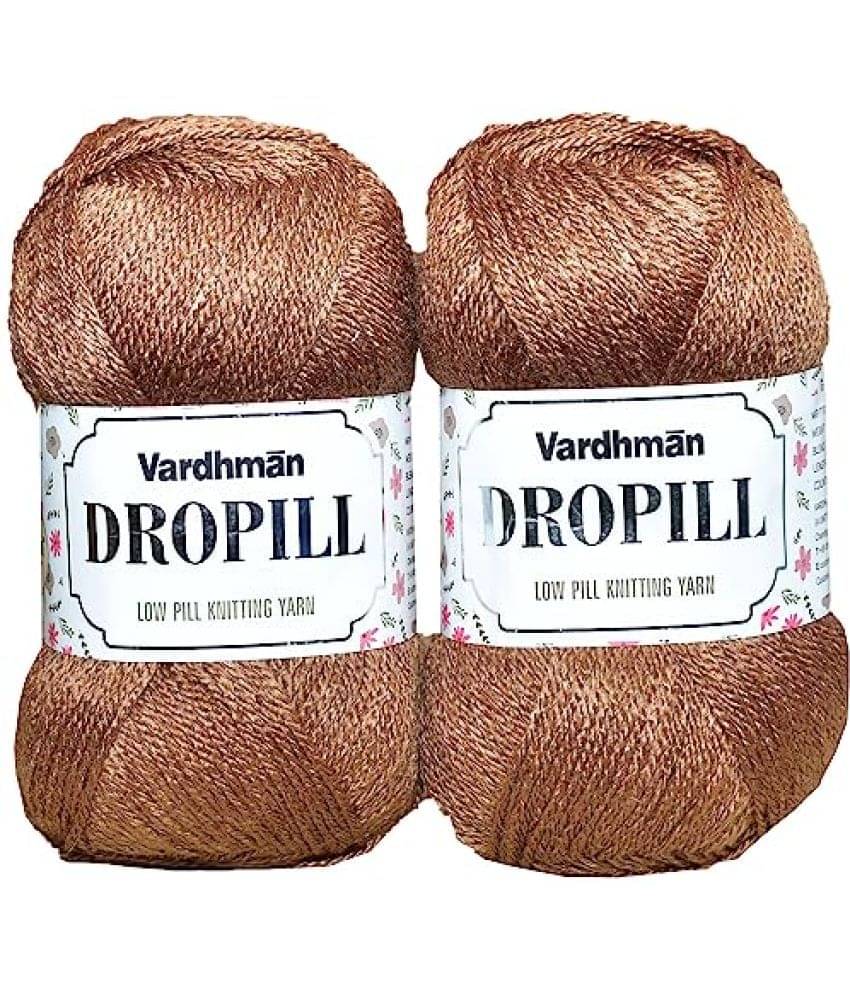     			M.G ENTERPRISE M.G Enterrpise Dropill Brown 300 Gms Wool Ball Hand Knitting Wool/Art Craft Soft Fingering Crochet Hook Yarn,Needle Knitting Yarn Thread Dyed