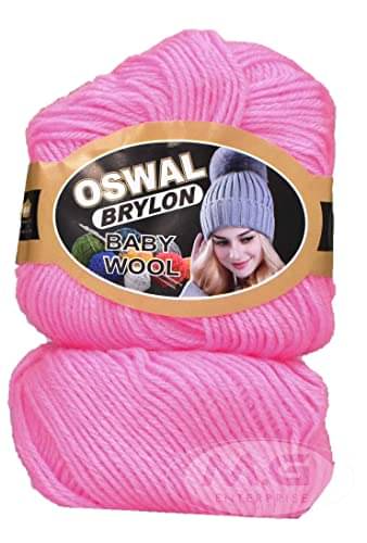     			M.G ENTERPRISE Os wal 100% Acrylic Wool Pink 16 GMS Wool 4 ply Wool Ball Hand Knitting Wool/Art Craft Soft Fingering Crochet Hook Yarn- Art-AEBG