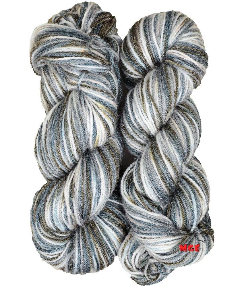     			M.G ENTERPRISE Os wal Acrowool Glowing Star Knitting Yarn Wool, Multi Grey 150 gm Woolen Crochet Yarn Thread. Best Used with Knitting Needles, Crochet Needles. Best Woolen Thread. ahe