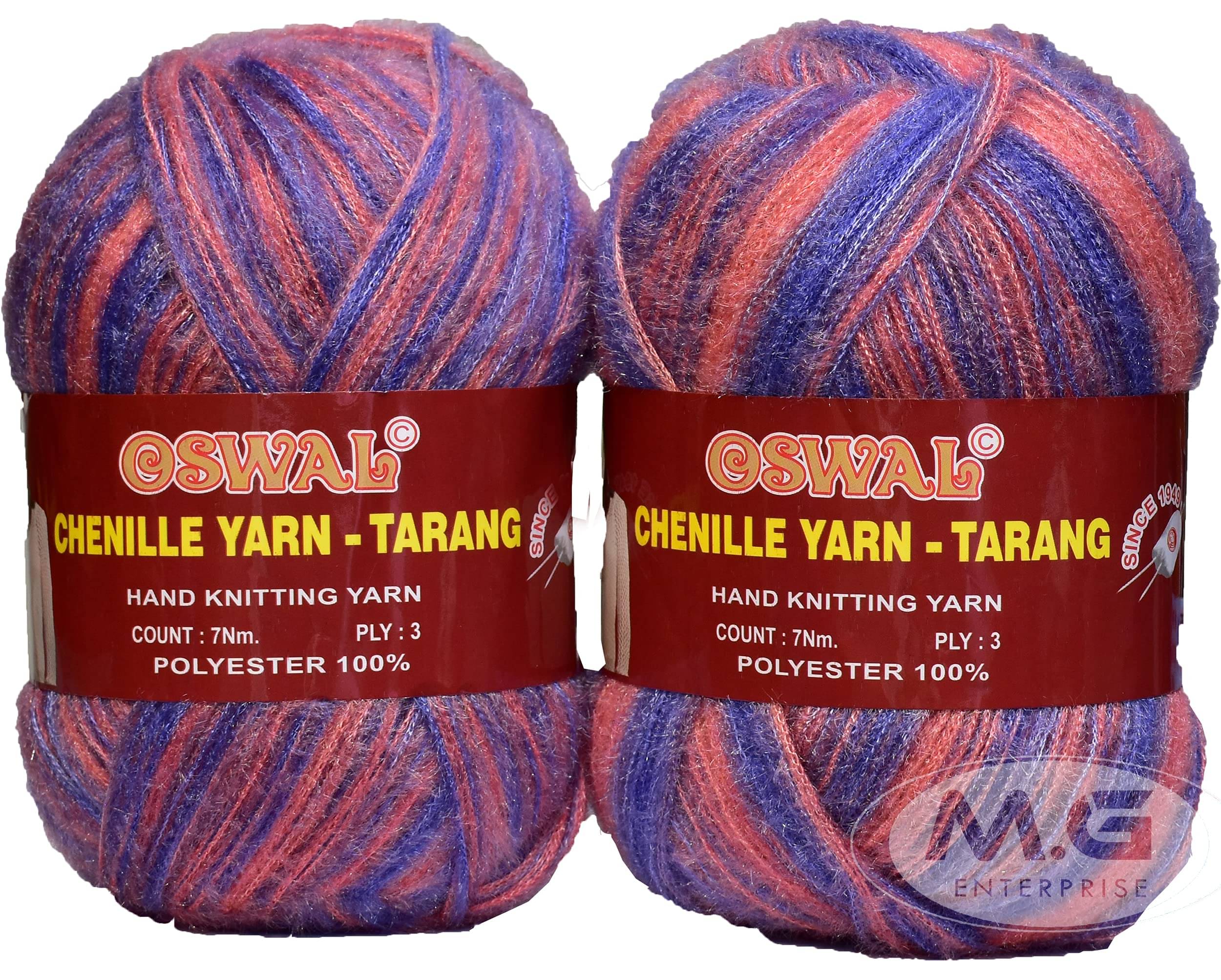     			M.G ENTERPRISE Os wal Knitting Wool Yarn, Soft Fancy Feather Wool Ball Irish Baba 500 gm Best Used with Knitting Needles, Soft Fancy Wool Crochet NeedlesWool Yarn for Knitting Os wal