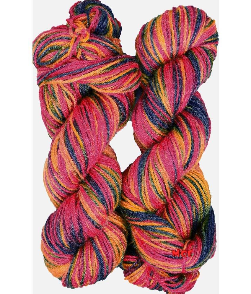     			M.G ENTERPRISE Os wal Acrowool Glowing Star Knitting Yarn Wool, Multi Rowan 450 gm Woolen Crochet Yarn Thread. Best Used with Knitting Needles, Crochet Needles. Best Woolen Thread. adf