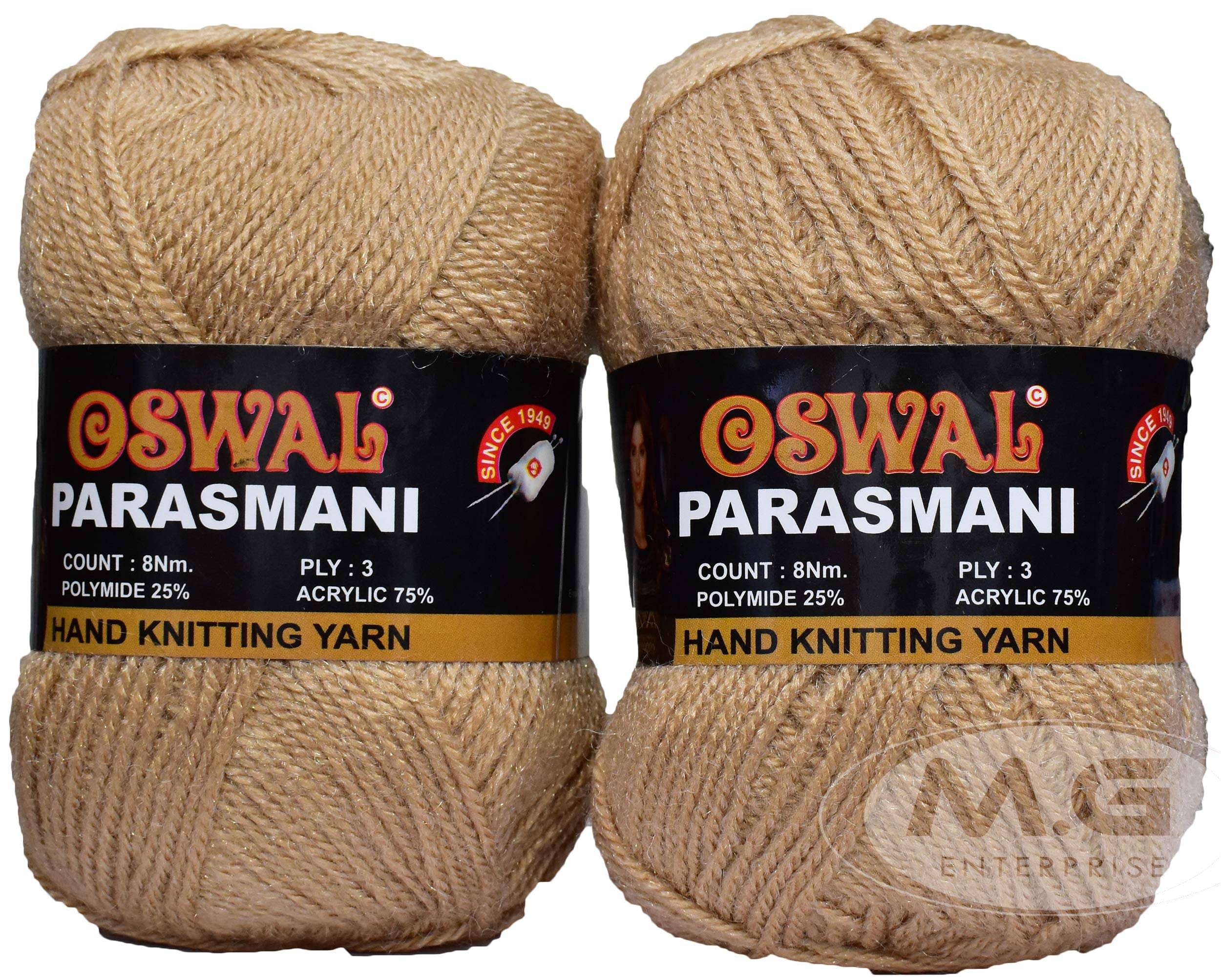     			M.G ENTERPRISE Os wale 3 Ply Knitting Yarn Wool, Skin 200 gm Best Used with Knitting Needles, Crochet Needles Wool Yarn for Knitting Os wal X