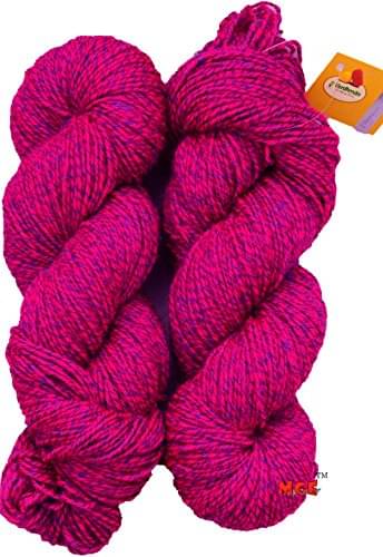     			M.G ENTERRPISE Fusion Ball Hand Knitting Wool/Art Craft Soft Fingering Thread Dyed Crochet Hook Needle Acrylic Yarn (Magenta, 300 gm)