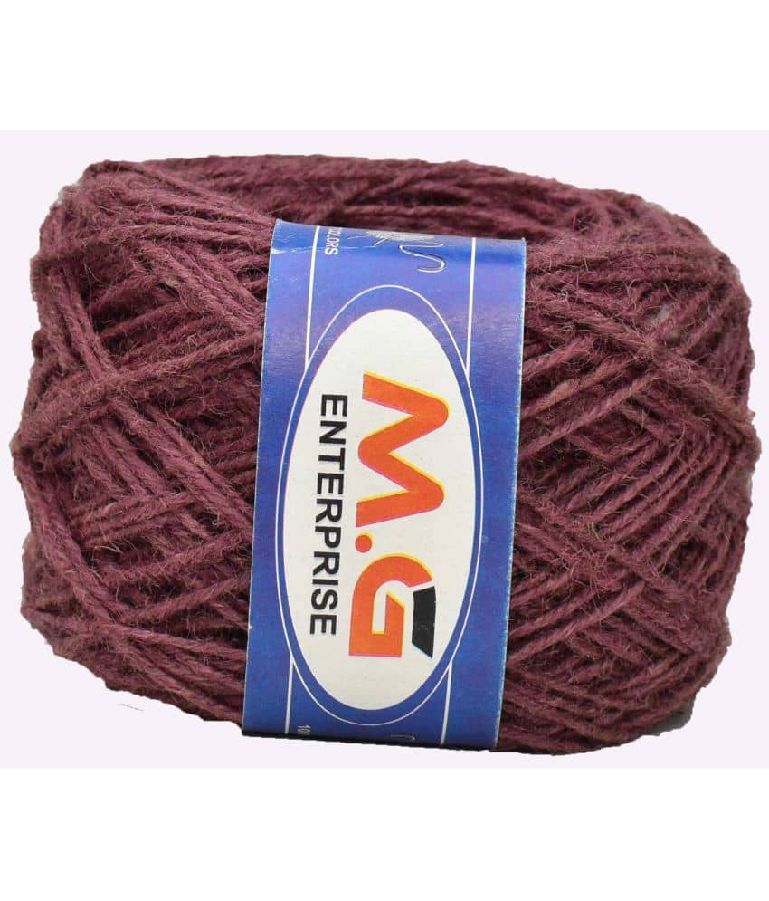 M.G Enterprise 3 Ply/Twisted Macrame Jute Cord/Dori Thread Salmon 200 mtr for Macrame DIY, Craft Work,Plant Hanger Ropes etc-DA Art-DJC