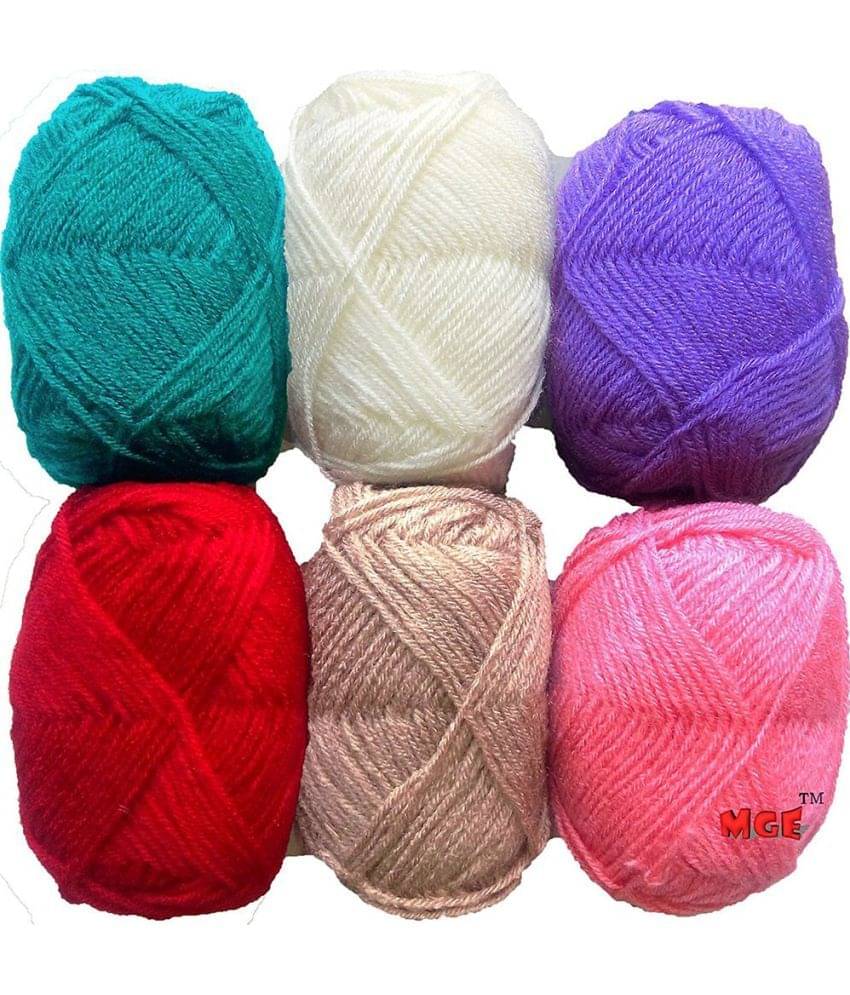     			M.G Enterprise 4 Ply Knitting Yarn Combo Wool, Bunny 3 Mix 150 gm Best Used with Knitting Needles, Crochet Needles Wool Yarn for Knitting