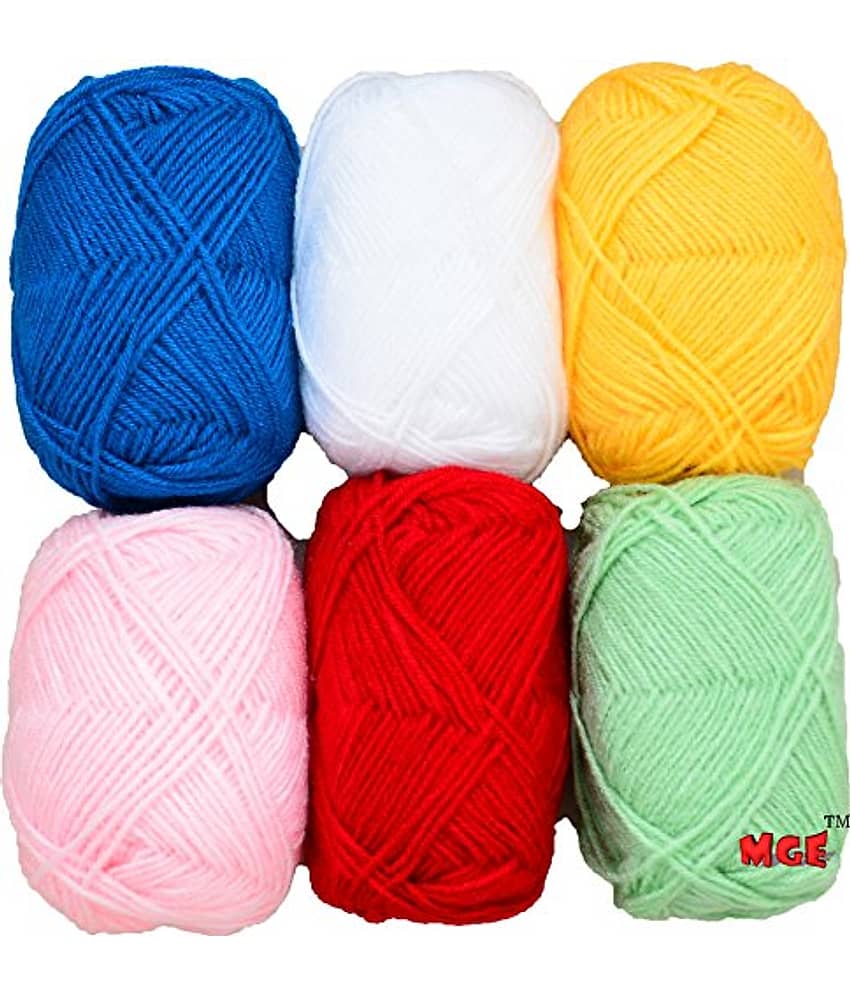 M.G Enterprise 4 Ply Knitting Yarn Combo Wool, Bunny 4 Mix 150 gm Best Used with Knitting Needles, Crochet Needles Wool Yarn for Knitting - Stationery | Buy online on ZillyBuy