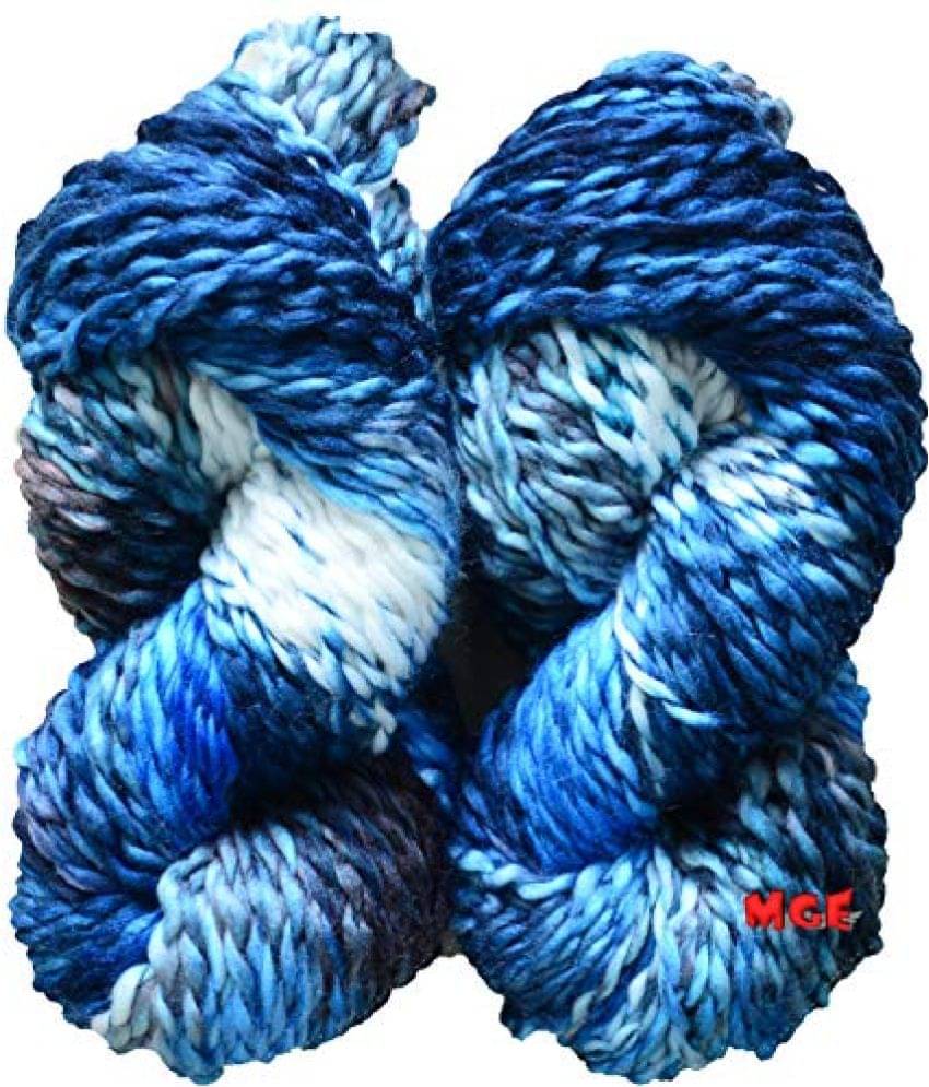     			M.G Enterprise Knitting Yarn Thick Chunky Sumo Wool, Sumo Indigo 400 gm Best Used with Knitting Needles, Crochet Needles Sumo Wool Yarn for Knitting