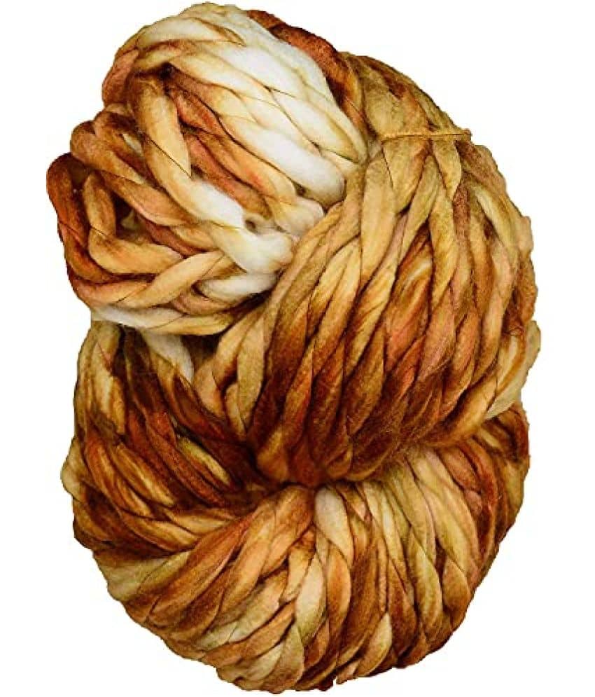 M.G Jumbo Yarn Colour Skin (150 gm) Fingure Knitting Yarn and Arm Knitting Wool Yarn. Knitting Art Craft Yarn. Super Chunky Knitting Threads, Knitting Needles and Crochet Needles not Needed.
