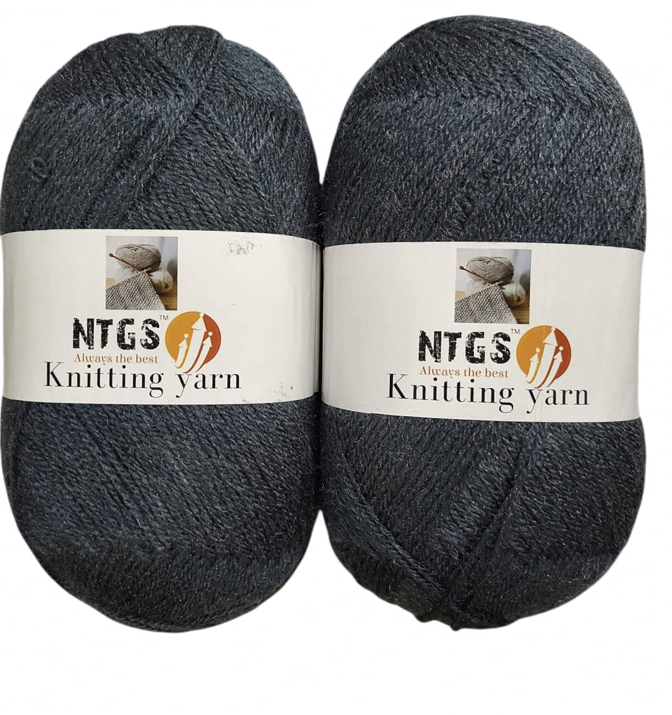     			NTGS Big boss Wool Hand Knitting Soft Fingering Hank 800gm Mouse Grey Shade no-30