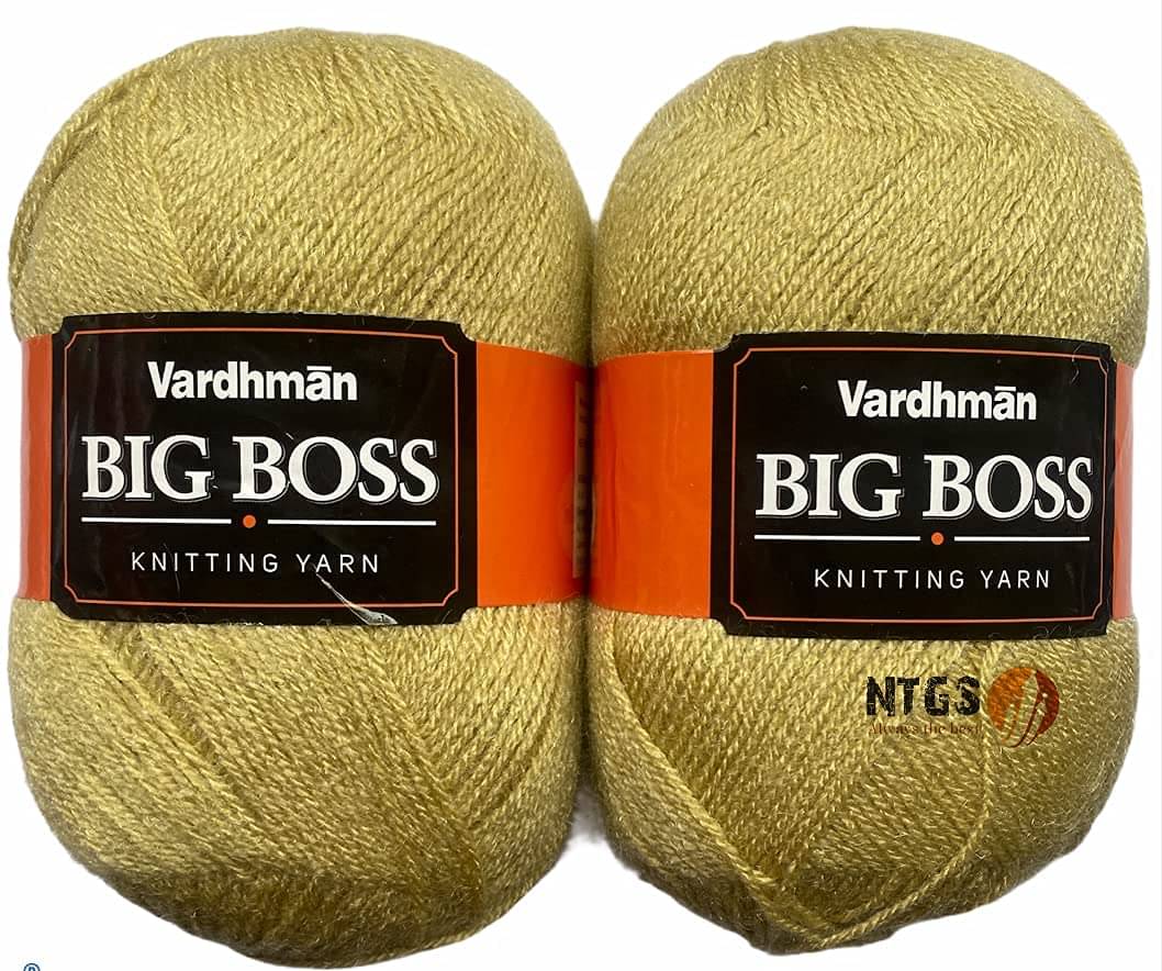     			NTGS Vardhman Big boss Wool Hand Knitting Soft Fingering crochetyarn/Thread Skin 200gm no-027