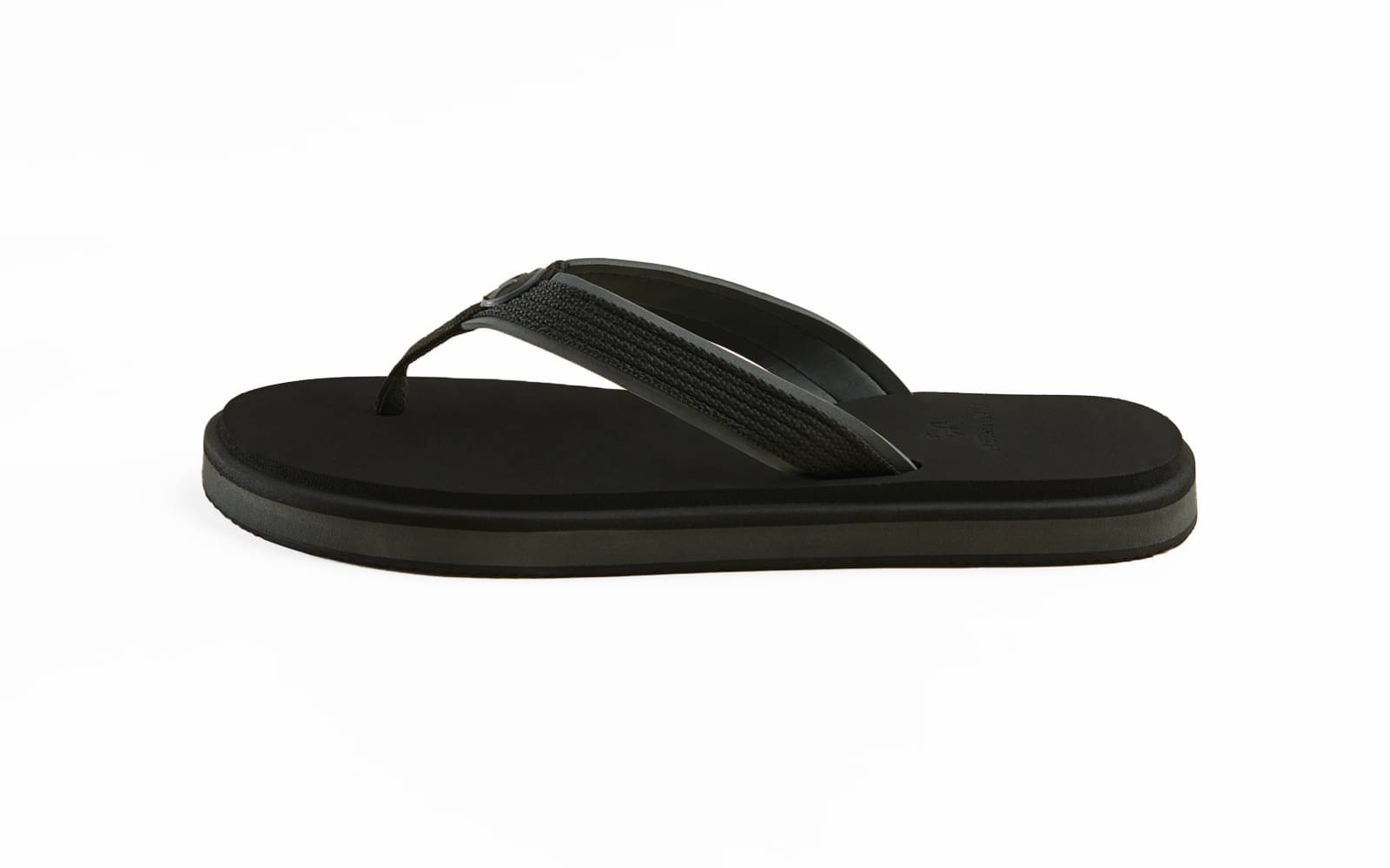     			Neemans Black Men's Thong Flip Flop