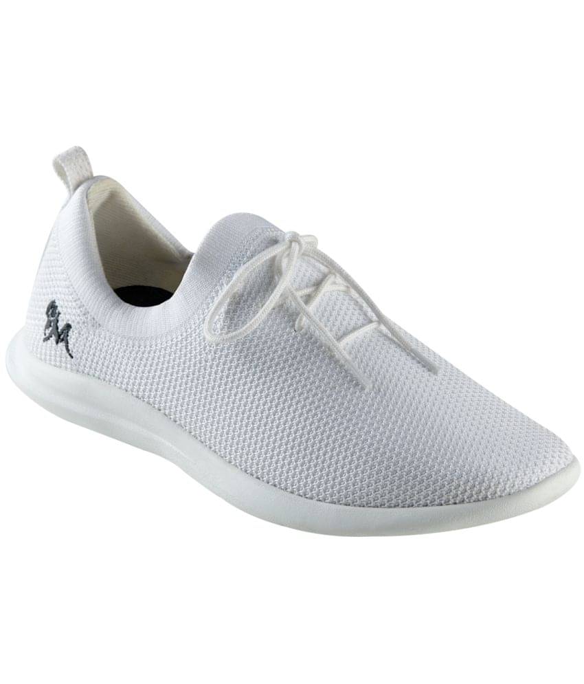     			Neemans White Women's Sneakers