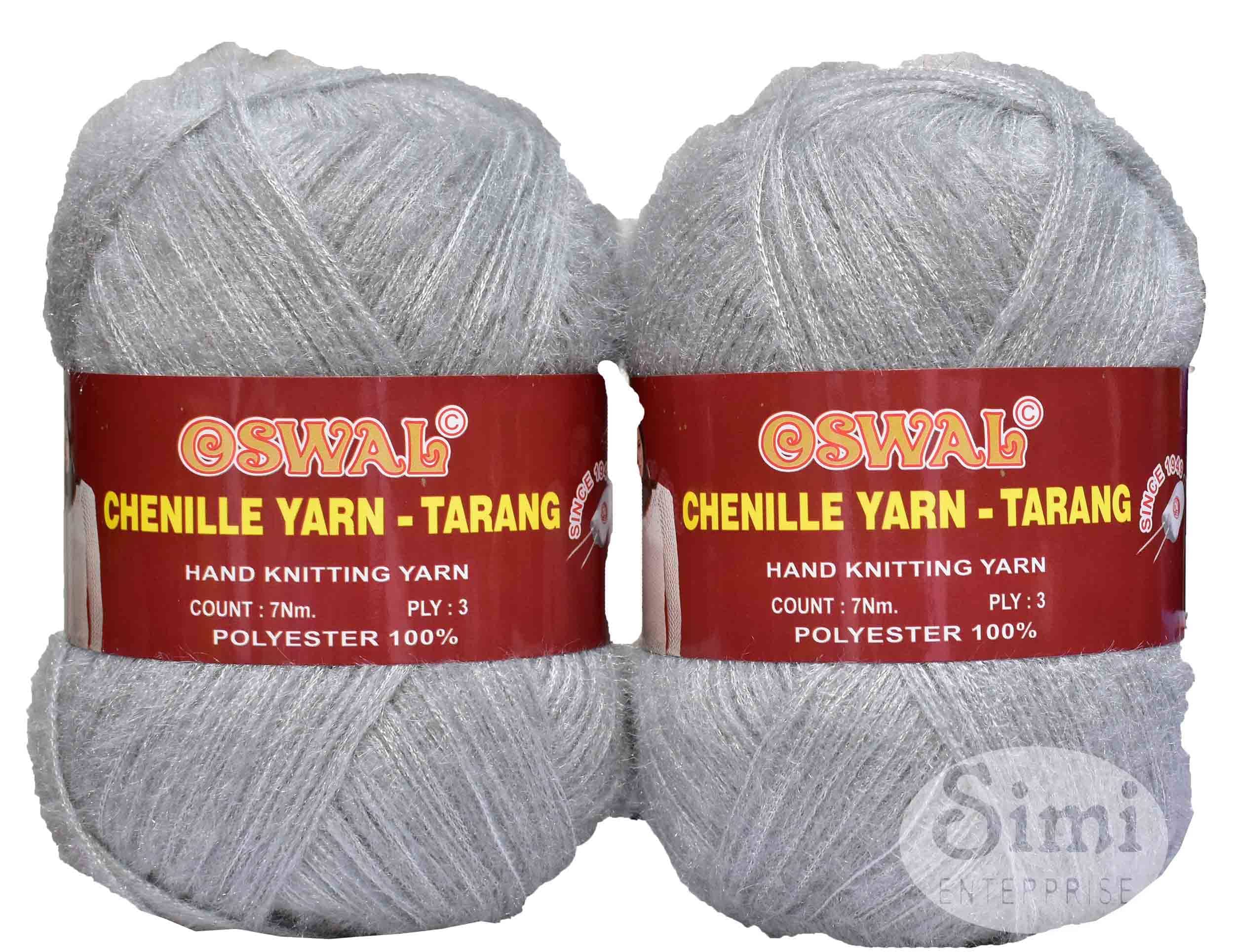     			Oswal 3 Ply Knitting Yarn Wool, Steel Grey 600 gm Best Used with Knitting Needles, Crochet Needles Wool Yarn for Knitting. by Oswal
