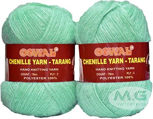     			Oswal Knitting Wool Yarn, Soft Tarang Feather Wool Ball Sea Green 200 gm Best Used with Knitting Needles, Soft Tarang Wool Crochet NeedlesWool Yarn for Knitting. by Oswal