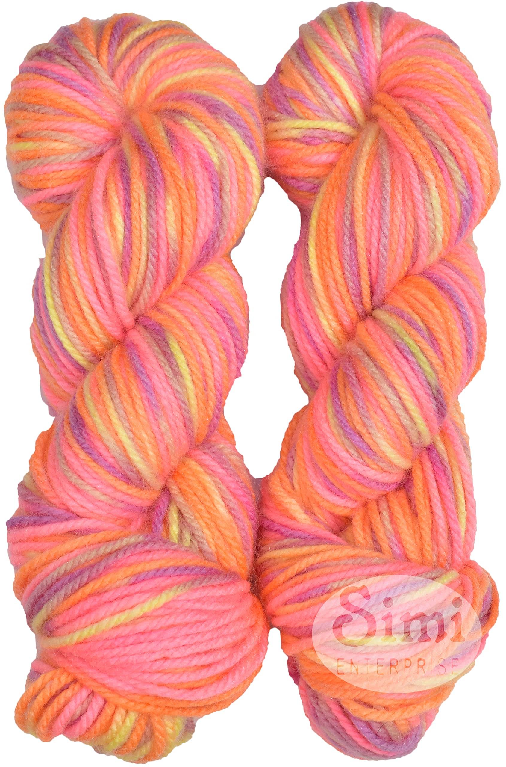     			Oswal Knitting Yarn Thick Chunky Wool, Rose Mix 500 gm SM Best Used with Knitting Needles, Crochet Needles Wool Yarn for Knitting. by Oswal
