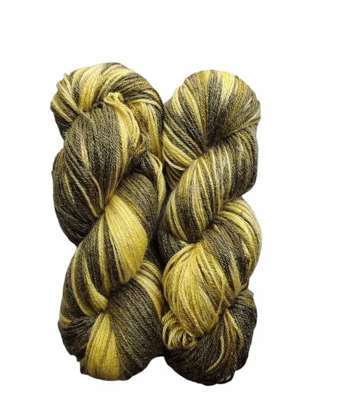 Oswal Knitting Yarn Wool, Multi Mustard 500 gm Woolen Crochet Yarn Thread. Best Used with Knitting Needles, Crochet Needles. Wool Yarn for Knitting. Best Woolen Thread.