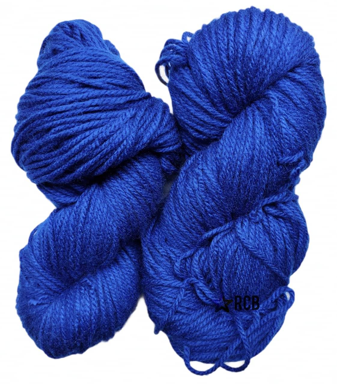     			RCB Motu Thick Chunky Wool Hand Knitting Yarn (Royal Blue) (Hanks-400gms) Shade No-29