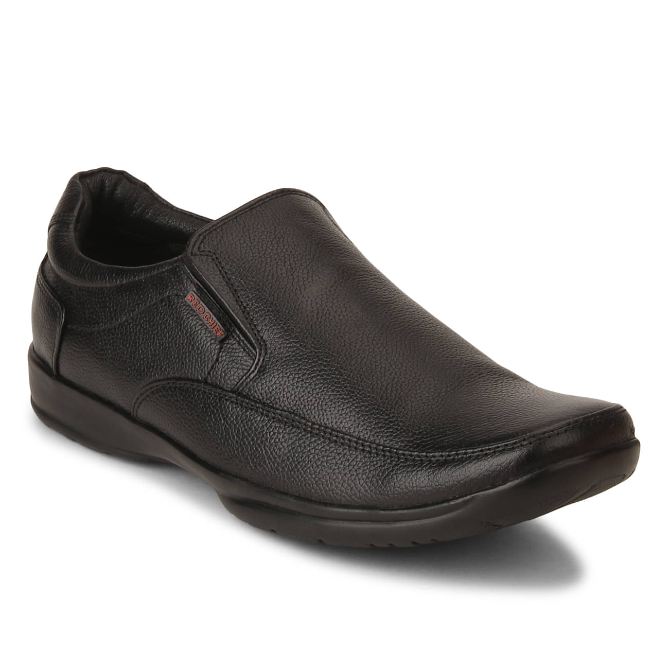     			Red Chief Black Men's Slip On Formal Shoes