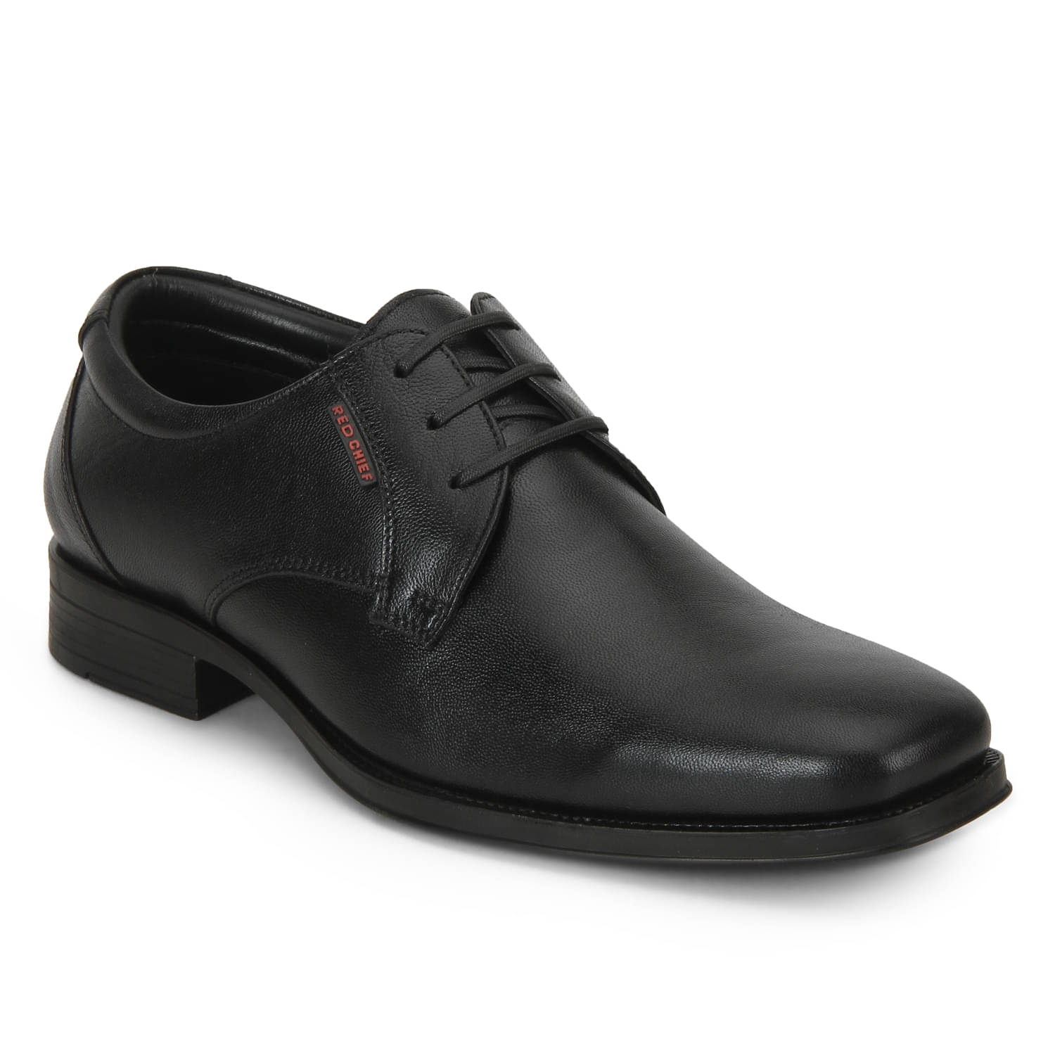    			Red Chief Black Men's Derby Formal Shoes