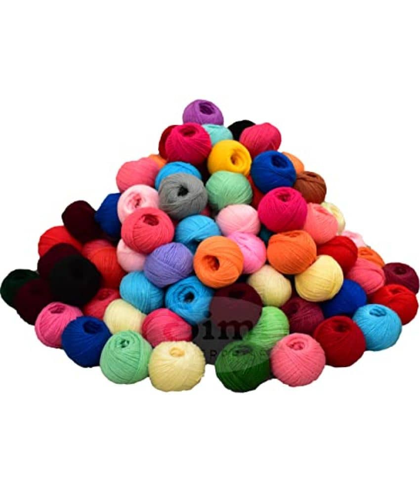 SIMI ENTERPRISE 100% Acrylic Wool Thirty pc Combo 750 GMS Mega 4 ply 30 Random Pc Surprise Combo Hand Knitting Wool/Art Craft Soft Fingering Crochet Hook Yarn-DD Art-ADJE