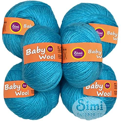     			SIMI Enterprise 100% Acrylic Soft Multi Pink 6 Pc Baby Soft 4 ply Soft Ball Hand Knitting Soft/Art Craft Soft Fingering Crochet Hook Yarn-AArt-EA