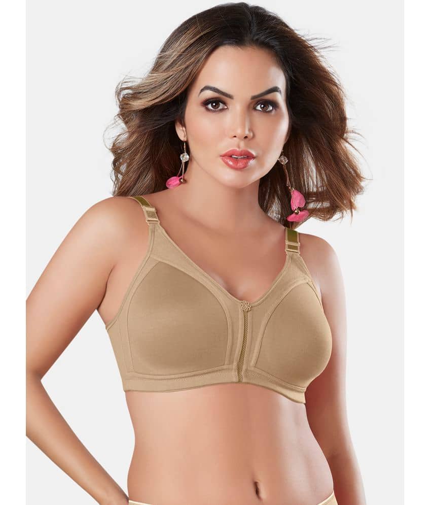 Sonari Cotton Non Padded Women's Minimizer Bra ( Grey Melange ) noodlegrey