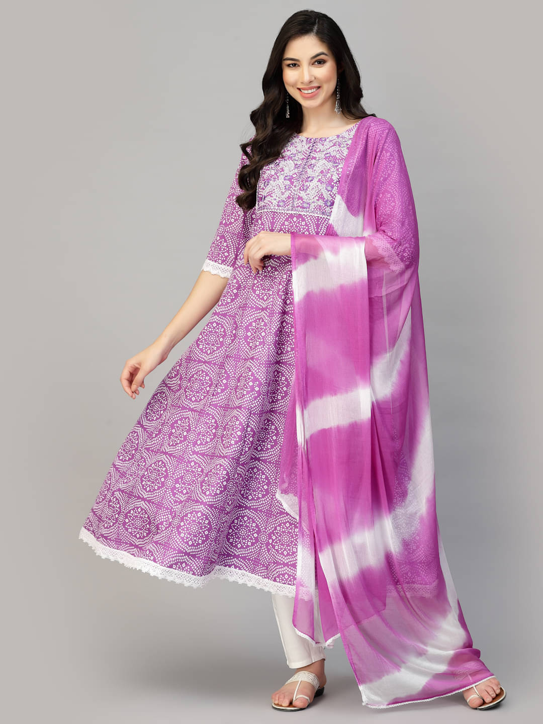     			Stylum Rayon Printed Kurti With Pants Women's Stitched Salwar Suit - Purple ( Pack of 1 )