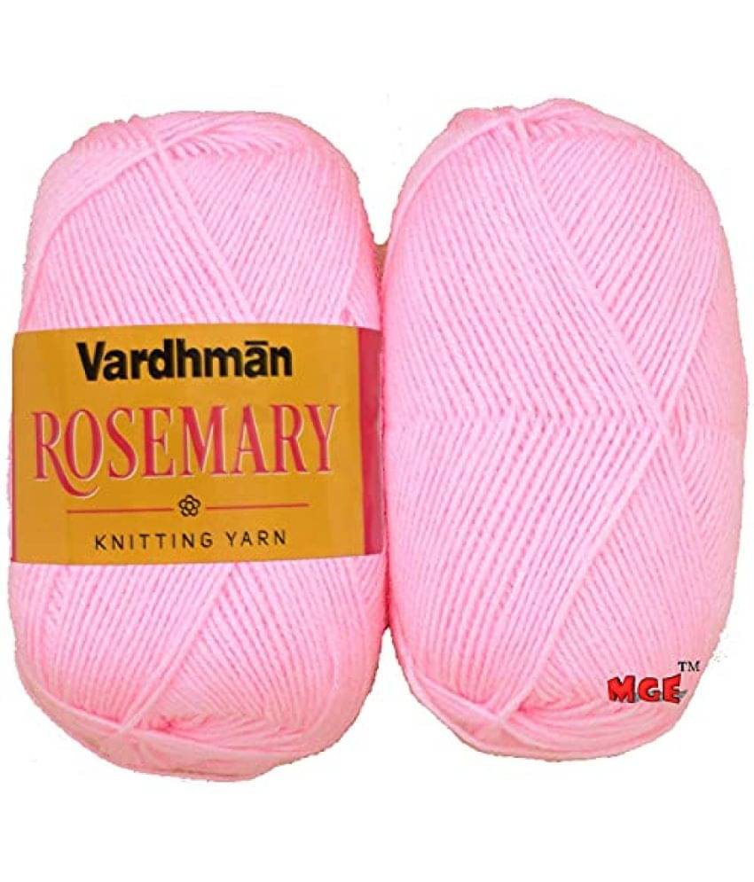     			Vardhman 6 ply Zaima Soft and Warm Pink sh.04 300 gm Wool Ball Hand Knitting Wool/Art Craft Soft Fingering Crochet Hook Yarn, Needle Acrylic Knitting Yarn Thread Dyed
