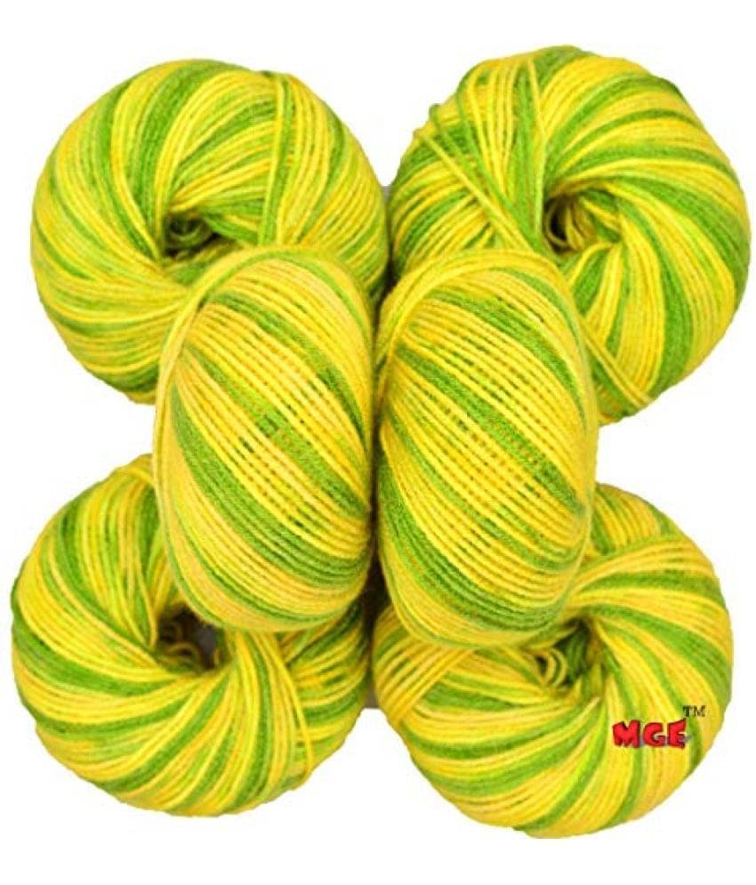     			Vardhman Acrylic Knitting Wool, (Multi Green) (Pack of 12) Baby Soft Wool Ball Hand Knitting Wool/Art Craft Soft Fingering Crochet Hook Yarn, Needle Knitting Yarn Thread Dyed
