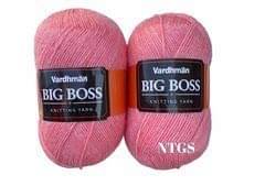     			Vardhman BigBoss Wool Soft Fingering Hand Knitting Dyed Light Peach Wool Crochet Hook Yarn (600 g) Shade no.33