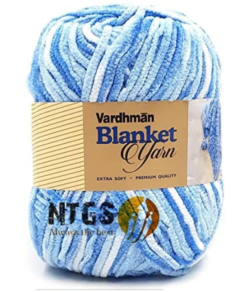 Vardhman Blanket Thick Yarn Knitting Fingering Crochet Hook (Multi) -Pack of 600 gm Shade no.3