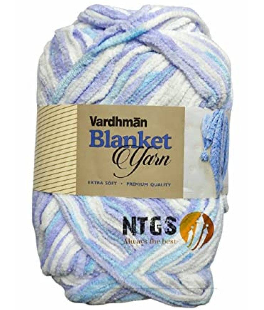     			Vardhman Blanket Thick Yarn Knitting Fingering Crochet Hook -Pack of 200 gm (One Ball 200gm Each) Shade no.20