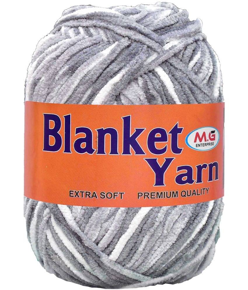     			Vardhman Blanket Yarn Multi Grey WL 200 gm Thick Chunky Knitting Wool Yarn. DA
