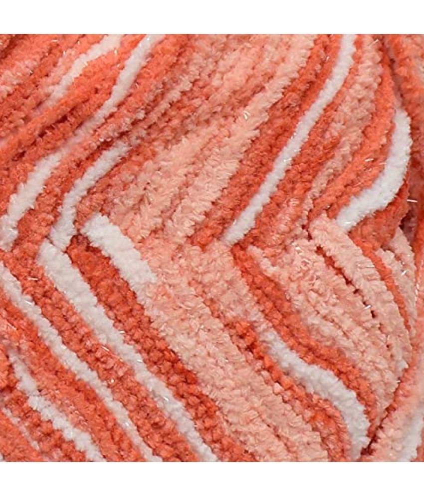    			Vardhman Blanket Yarn Multi Peach 600 gm Thick Chunky Knitting Wool Yarn. by Gang B