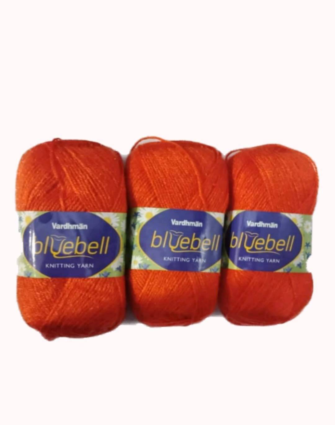     			Vardhman Bluebell 600 gm Wool Ball Hand Knitting Wool & Art Craft Soft Fingering Crochet Hook Yarn Needles Acrylic Knitting Yarn Thread Dyed(100gm Each)