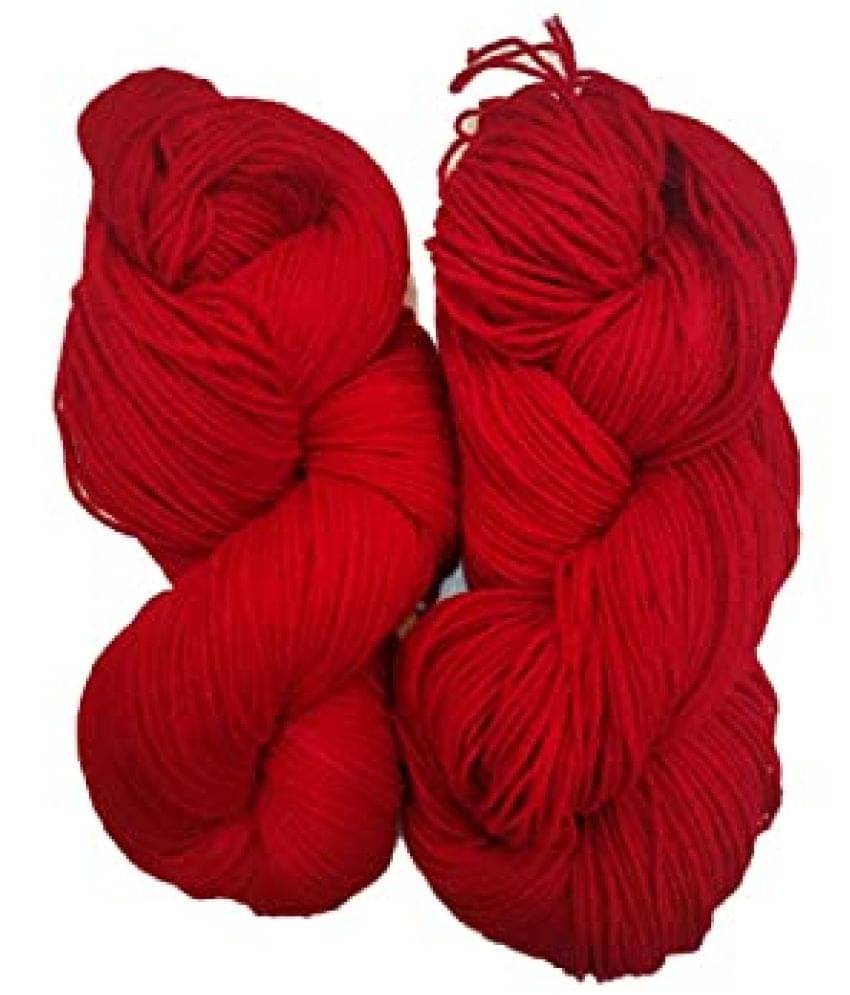     			Vardhman Brilon Red 600 gm Woolen Crochet Yarn Thread. Best Used with Knitting Needles, Crochet Needles. Vardhman Wool Yarn for Knitting. Best Woolen Thread.