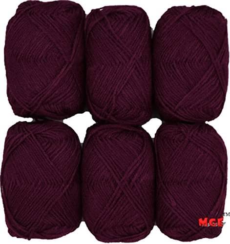     			Vardhman Bunny Dark Magenta Pack of 6 (150 gm)