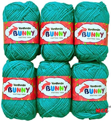     			Vardhman Bunny Light Teal Pack of 12 (300 gm)