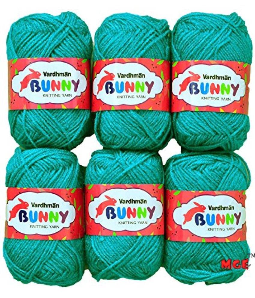     			Vardhman Bunny Light Teal Pack of 10 (250 gm)