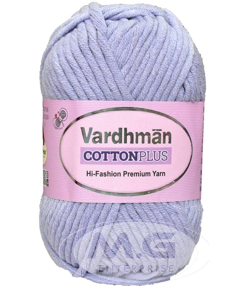    			Vardhman Cotton Plus 16-ply Iris 200 GMS 51% Cotton, 49% Acrylic Ball Hand Knitting Cotton/Art Craft Soft Fingering Crochet Hook Yarn, Needle Knitting Yarn Thread Dyed- Art-AFDH