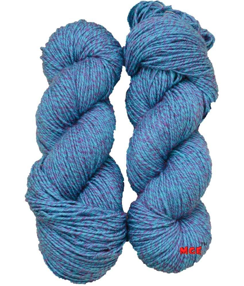     			Vardhman Fusion Acrylic Wool Ball for Hand Knitting Yarn Thread Dyed, 200 gm, Blue