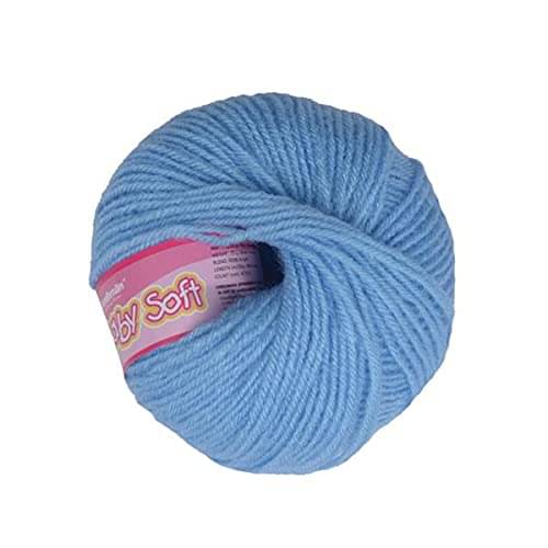     			Vardhman Kintting Yarn 100% Acrylic Wool (Steel Blue) (8 PC) Baby Soft 4 ply Wool Ball Hand Knitting Wool/Art Craft Soft Fingering Crochet Hook Yarn, Needle Knitting Yarn Thread Dyed Shade no-78