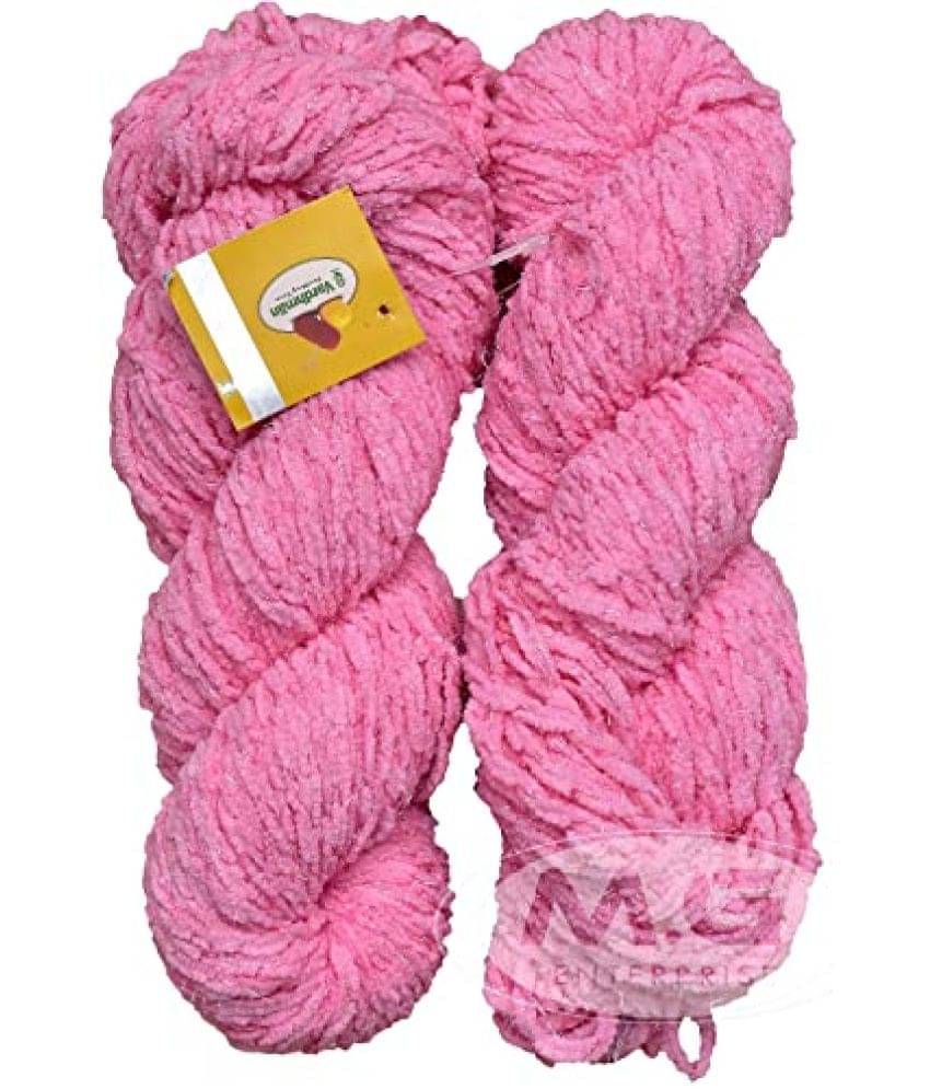     			Vardhman Knitting Yarn Puffy Thick Chunky Wool, Pink 200 gm Best Used with Knitting Needles, Crochet Needles Wool Yarn for Knitting. by Vardhman