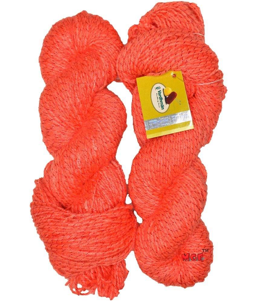     			Vardhman Knitting Yarn Wool SL Light Orange 300 gm Best Used with Knitting Needles, Crochet Needles Wool Yarn for Knitting. by Vardhman