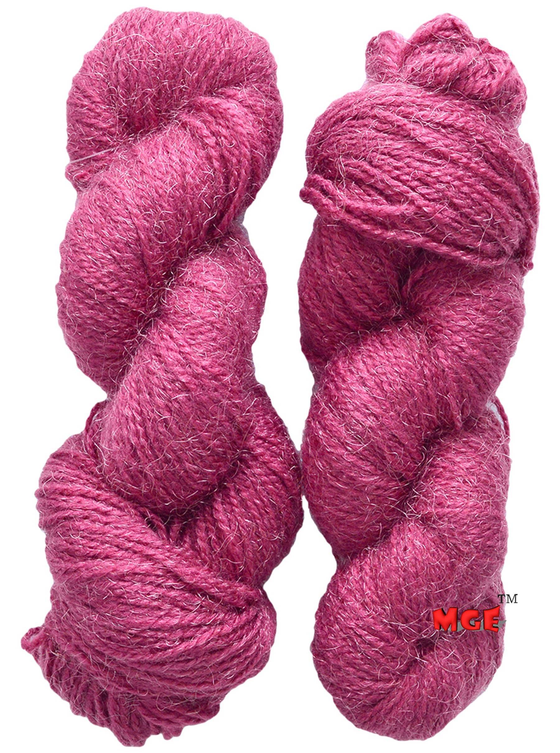     			Vardhman RABIT Excel Cherry 300 gm Wool Hank Hand Knitting Wool/Art Craft Soft Fingering Crochet Hook Yarn, Needle Acrylic Knitting Yarn Thread Dyed by Vardhman