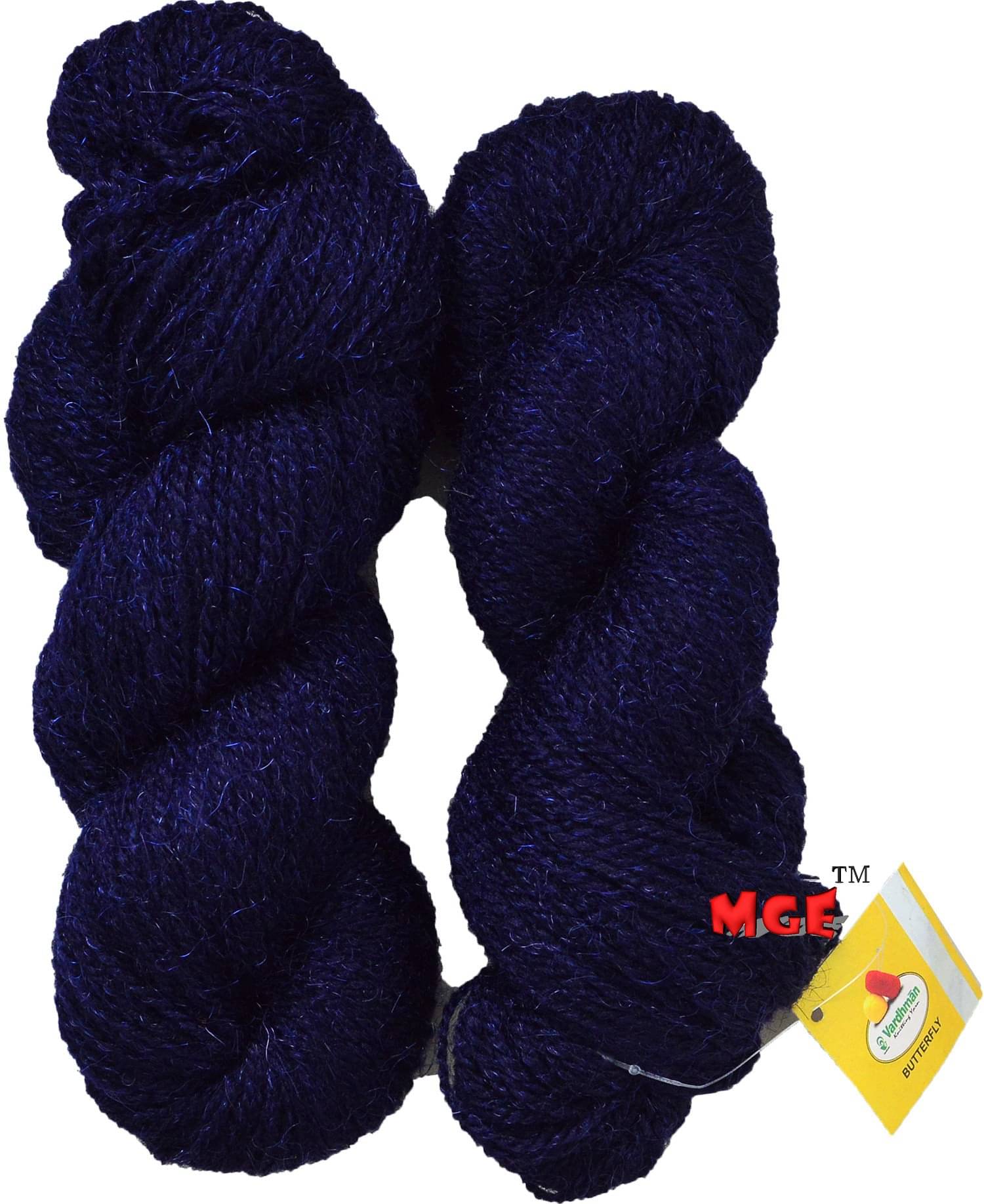     			Vardhman RABIT Excel Navy 300 gm Wool Hank Hand Knitting Wool/Art Craft Soft Fingering Crochet Hook Yarn, Needle Acrylic Knitting Yarn Thread Dyed by Vardhman