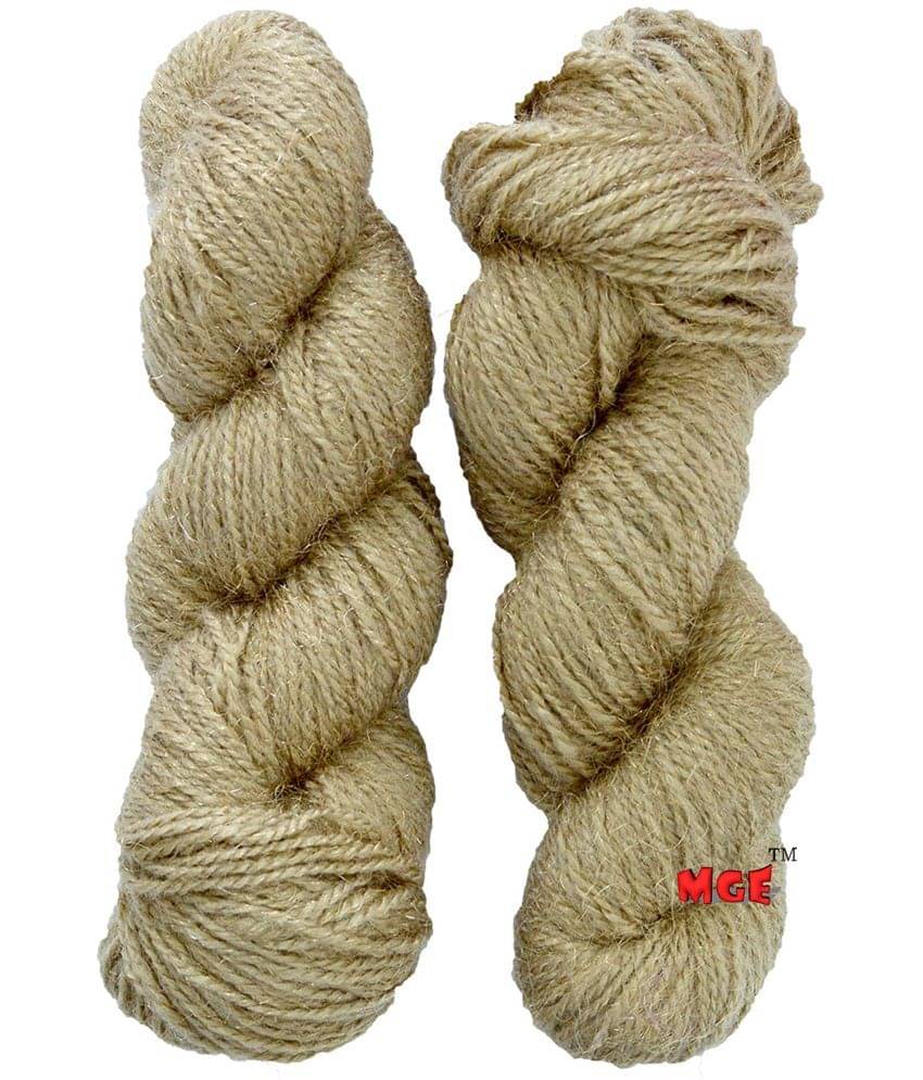     			Vardhman RABIT Excel Peanut 200 gm Wool Hank Hand Knitting Wool/Art Craft Soft Fingering Crochet Hook Yarn, Needle Acrylic Knitting Yarn Thread Dyed by Vardhman