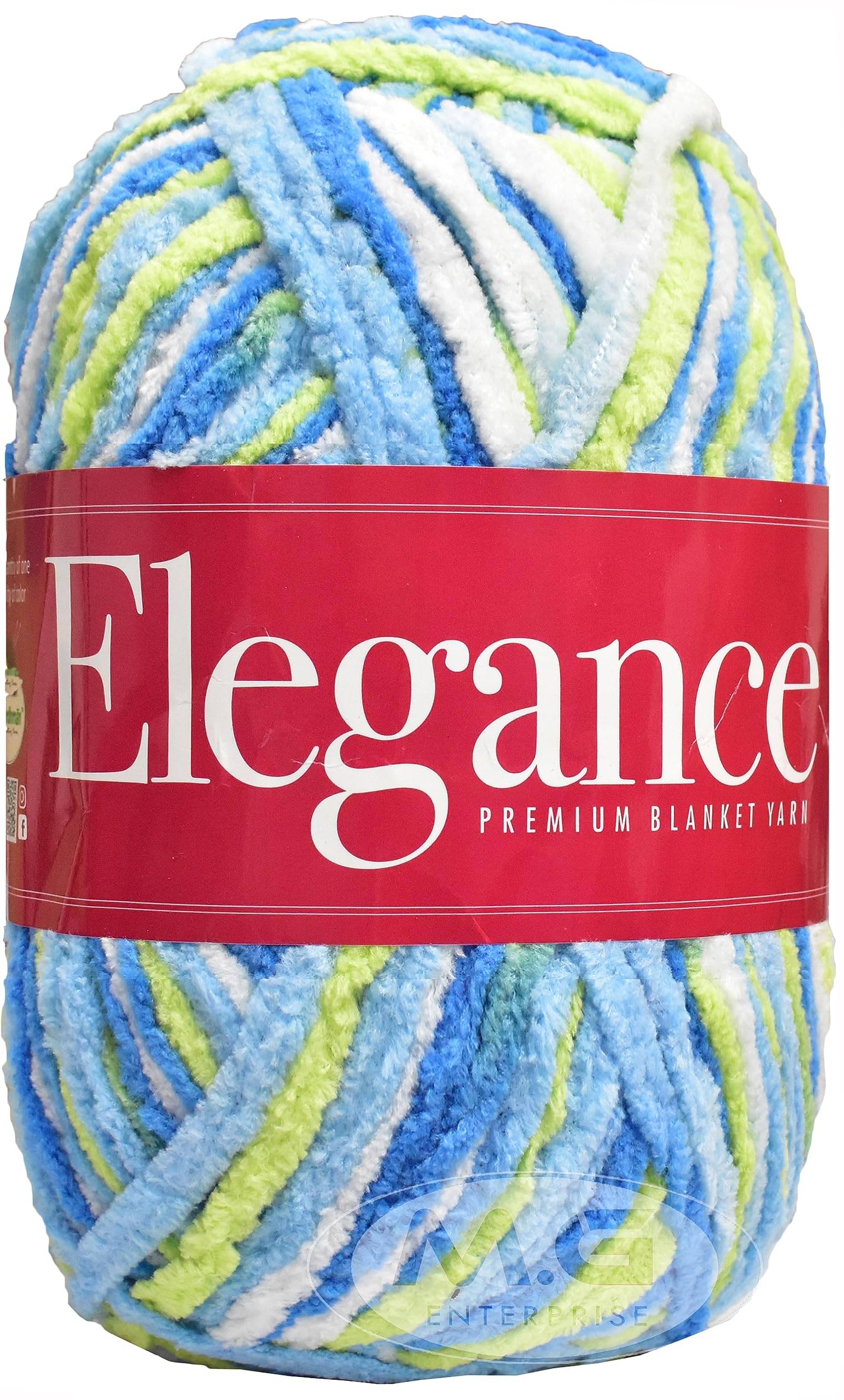     			Vardhman Thick Chunky Wool, Elegance Blueparrot 600 GMS Best Used with Knitting Needles